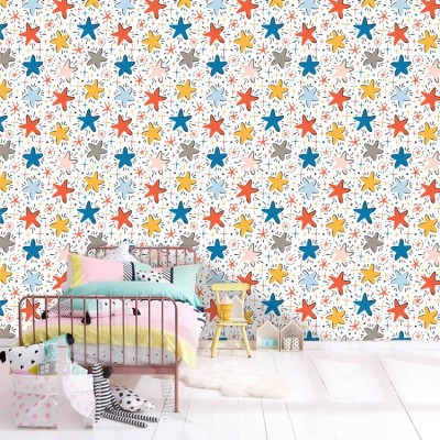 Μοτίβο με αστεράκια, Παιδικά, Ταπετσαρίες Τοίχου, 110 x 110 εκ.
