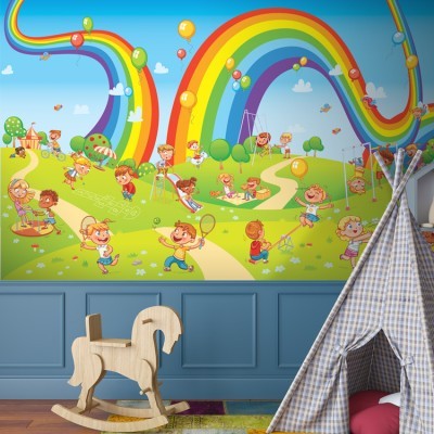 Ουράνια Τόξα Παιδικά Ταπετσαρίες Τοίχου 79 x 150 cm (35430)