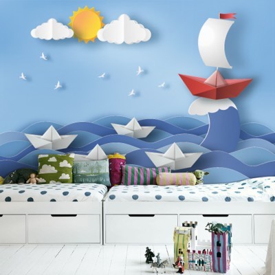 Φουρτουνιασμένη Θάλασσα Παιδικά Ταπετσαρίες Τοίχου 81 x 130 cm (35245)
