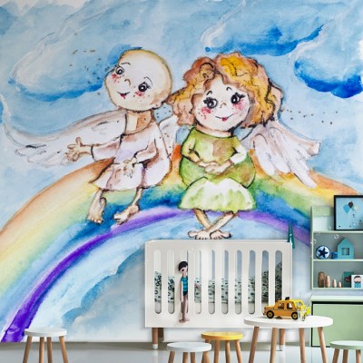 Αγγελούδια Παιδικά Ταπετσαρίες Τοίχου 85 x 120 cm (20357)