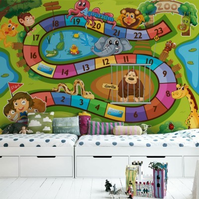Επιτραπέζιο παιχνίδι Παιδικά Ταπετσαρίες Τοίχου 85 x 120 cm (20380)