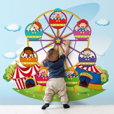 Τσίρκο Παιδικά Ταπετσαρίες Τοίχου 99 x 110 cm (20392)