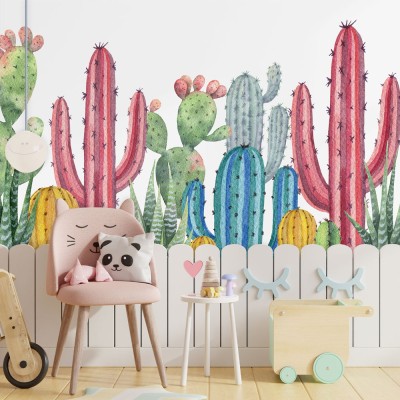 Cactus, Παιδικά, Ταπετσαρίες Τοίχου, 100 x 71 εκ. (55348)