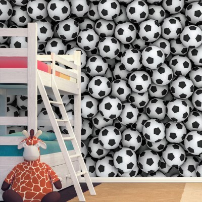 Ποδοσφαιρικές μπάλες, Παιδικά, Ταπετσαρίες Τοίχου, 100 x 100 εκ. (53994)
