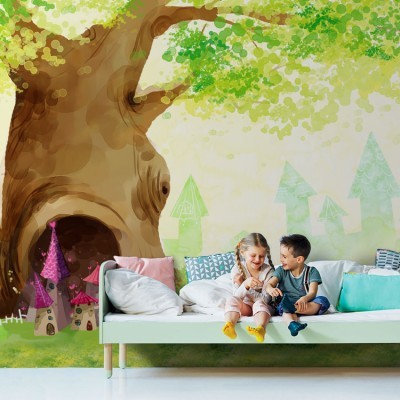 Δέντρο με τρύπα, Παιδικά, Ταπετσαρίες Τοίχου, 115 x 86 εκ.