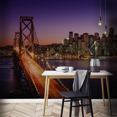 Γέφυρα στο Σαν Φρανσίσκο, Πόλεις - Ταξίδια, Ταπετσαρίες Τοίχου, 200 x 133 εκ.
