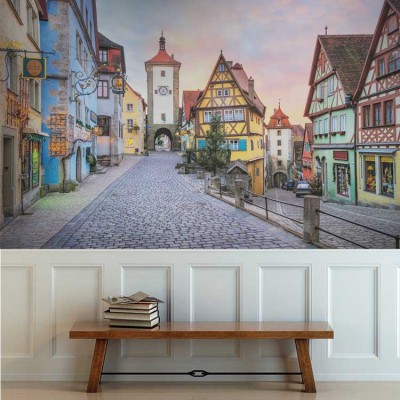 Ρότενμπουργκ ομπ ντερ Τάουμπερ, Γερμανία Πόλεις – Ταξίδια Ταπετσαρίες Τοίχου 80 x 120 cm (20956)