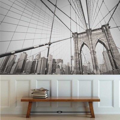 Γέφυρα του Μπρούκλιν, Νέα Υόρκη Πόλεις – Ταξίδια Ταπετσαρίες Τοίχου 82 x 123 cm (21007)