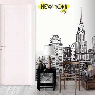 New York city, Πόλεις – Ταξίδια, Ταπετσαρίες Τοίχου, 100 x 100 εκ.