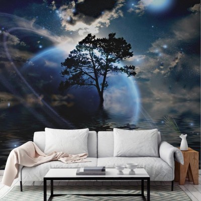 Διαστημικό τοπίο, Τεχνολογία - 3D, Ταπετσαρίες Τοίχου, 100 x 100 εκ.