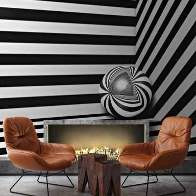 Houseart 3D σφαίρα, Τεχνολογία - 3D, Ταπετσαρίες Τοίχου, 120 x 88 εκ.