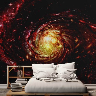 σπιράλ νεφέλωμα αερίου και τα αστέρια σε ένα μέτρο χώρο, Τεχνολογία - 3D, Ταπετσαρίες Τοίχου, 100 x 100 εκ.