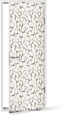 Λευκό ψηφιδωτό, Μοτίβα, Αυτοκόλλητα πόρτας, 60 x 170 εκ