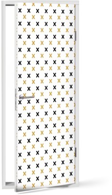Διαγώνιοι σταυροί, Μοτίβα, Αυτοκόλλητα πόρτας, 60 x 170 εκ. (53275)