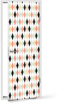 Πολύχρωμοι ρόμβοι, Μοτίβα, Αυτοκόλλητα πόρτας, 60 x 170