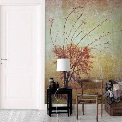 Δέντρο με γυμνά κλαδιά, Vintage, Ταπετσαρίες Τοίχου, 90 x 111 εκ.