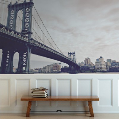 Γέφυρα του Μανχάταν, Νέα Υόρκη Vintage Ταπετσαρίες Τοίχου 85 x 119 cm (21303)