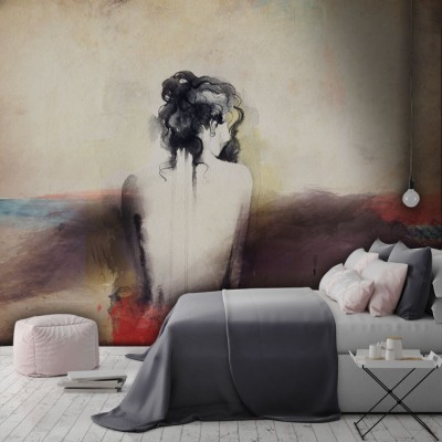 Houseart Painting of a Girl, Ζωγραφική, Ταπετσαρίες Τοίχου, 86 x 63 εκ.