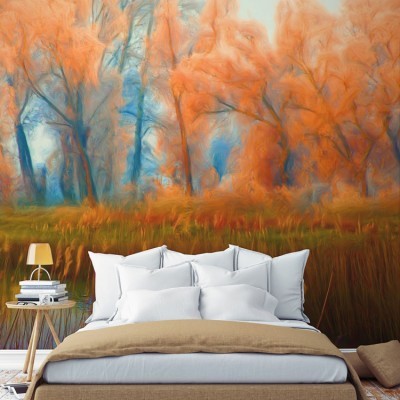 Φθινοπωρινό τοπίο, Ζωγραφική, Ταπετσαρίες Τοίχου, 110 x 92 εκ.