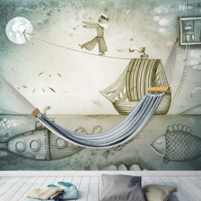 Μεγάλα ταξίδια στον κόσμο, Ζωγραφική, Ταπετσαρίες Τοίχου, 120 x 85 εκ.