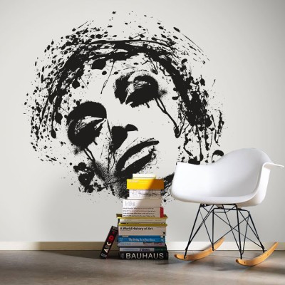 Τεχνική με μελάνι, Ζωγραφική, Ταπετσαρίες Τοίχου, 103 x 98 εκ.