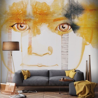 Όμορφο κορίτσι, Ζωγραφική, Ταπετσαρίες Τοίχου, 100 x 100 εκ.