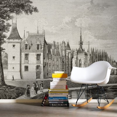 Κάστρο Meillant, Γαλλία Ζωγραφική Ταπετσαρίες Τοίχου 88 x 110 cm (21206)