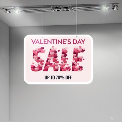 Valentine\'s Day Sale up to 70%, Αγίου Βαλεντίνου, Καρτολίνες κρεμαστές, 70 x 50 εκ.