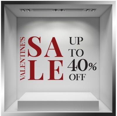 Houseart - ΣΗΜΑΝΤΙΚΟ: Σε περίπτωση διαφοράς τιμής από το κατάστημα ισχύει παντα και μόνο η τιμή του καταστήματος Valentine\'s Sales 40% Off, Valentines Day, Αυτοκόλλητα