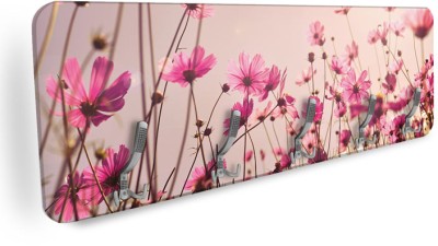 Ροζ λουλούδια Φύση Κρεμάστρες & Καλόγεροι 138 x 45 εκ.