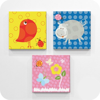Ζωάκια Παιδικά Mini Set καμβάς 25 x 25 cm