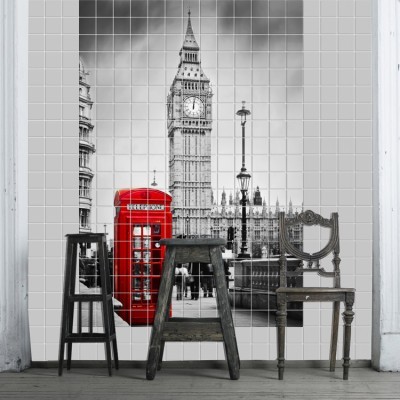 Λονδίνο Φωτογραφίες Αυτοκόλλητα πλακάκια 130×190 cm (17621)