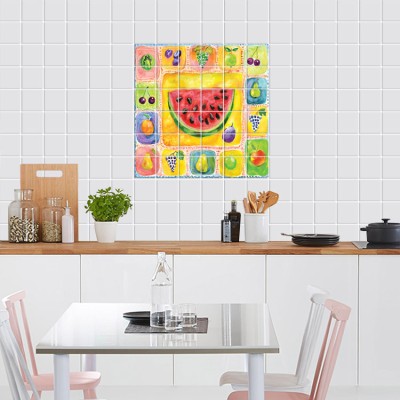 Φρούτα Φωτογραφίες Αυτοκόλλητα πλακάκια 60×60 cm (17629)