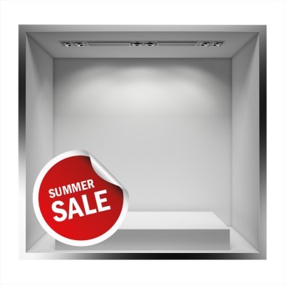 Summer sales Εκπτωτικά Αυτοκόλλητα βιτρίνας 60 x 60 cm (7567)