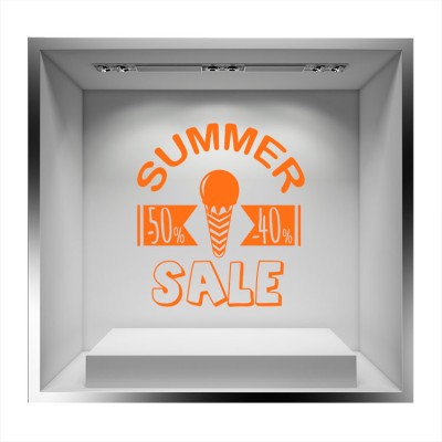Summer Sale -40-50% Άνοιξη – Καλοκαίρι Αυτοκόλλητα βιτρίνας 65 x 60 cm (17693)