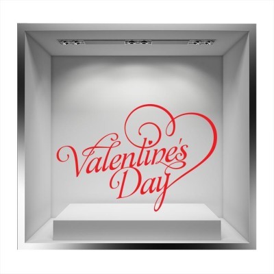 Valentines Day καλλιτεχνικά γράμματα Valentines Day Αυτοκόλλητα βιτρίνας 60 x 89 cm (8364)