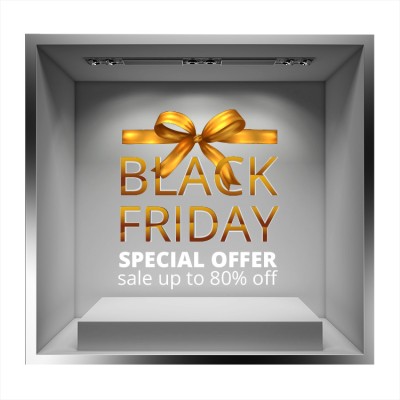 Black Friday Special Offer Εκπτωτικά Αυτοκόλλητα βιτρίνας 68 x 60 cm (36562)