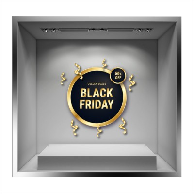 Black Friday Gold Deals Εκπτωτικά Αυτοκόλλητα βιτρίνας 50 x 50 cm (36592)