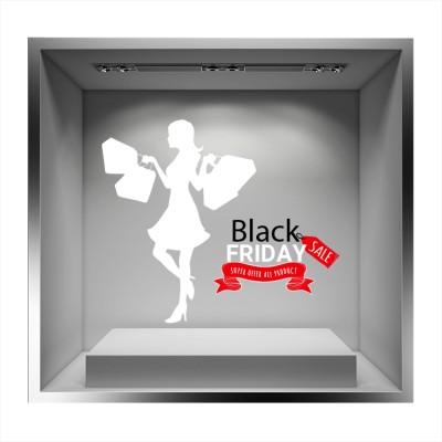 Black Friday Super Offer Εκπτωτικά Αυτοκόλλητα βιτρίνας 43 x 50 cm (36609)