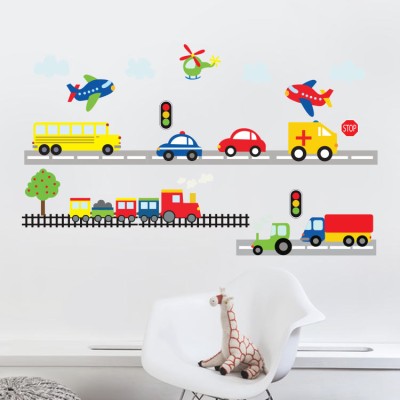 Αυτοκινητάκια Παιδικά Αυτοκόλλητα τοίχου 160×90 cm (18055)