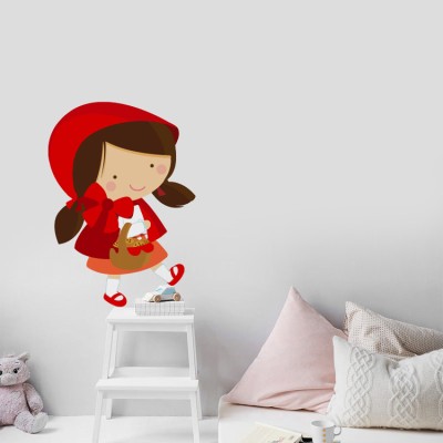 Κοκκινοσκουφίτσα Παιδικά Αυτοκόλλητα τοίχου 50 x 36 cm (20284)