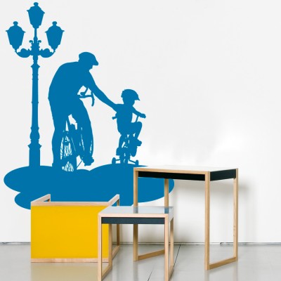 Ποδηλασία Παιδικά Αυτοκόλλητα τοίχου 63 x 50 cm (3754)