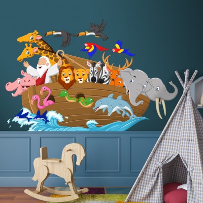 Κιβωτός του Νώε Παιδικά Αυτοκόλλητα τοίχου 45 x 65 cm (35093)