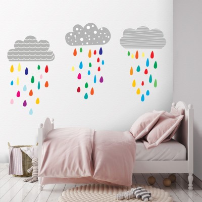 Συννεφάκια Παιδικά Αυτοκόλλητα τοίχου 103×50 cm (card size) (35106)