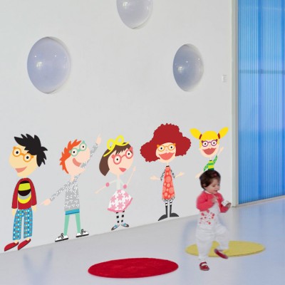 Ώρα για πάρτυ Παιδικά Αυτοκόλλητα τοίχου 59 x 158 cm (14549)