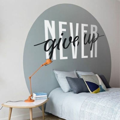 Never Give Up Φράσεις Αυτοκόλλητα τοίχου 60 x 120 cm (39320)