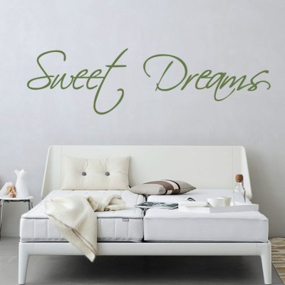 Όνειρα γλυκά Φράσεις Αυτοκόλλητα τοίχου 24 x 90 cm (12877)
