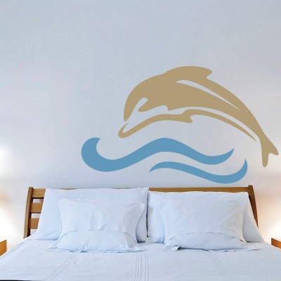 Δελφίνι Ζώα Αυτοκόλλητα τοίχου 30 x 50 cm (2764)