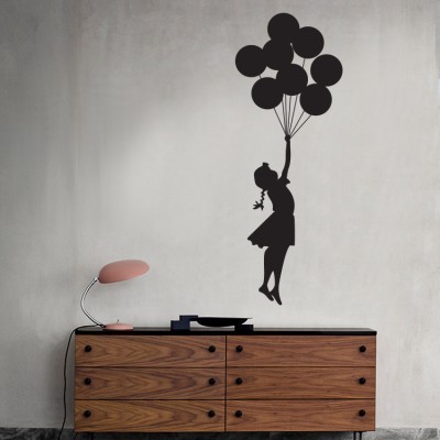 Ballon girl Banksy Αυτοκόλλητα τοίχου 139 x 50 cm (13252)