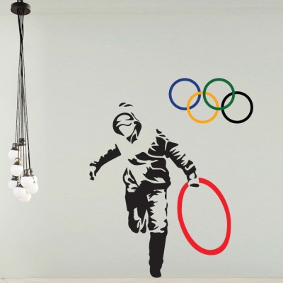Olympics Banksy Αυτοκόλλητα τοίχου 98 x 80 cm (13261)